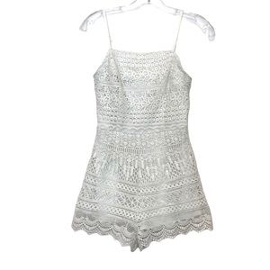 Kendall & Kylie White Lace Romper